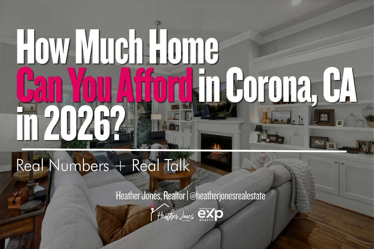 family home in Corona CA suburban neighborhood representing home affordability & buying power