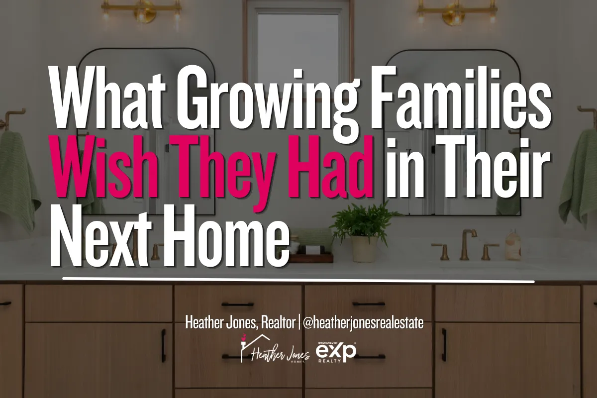 Growing family in a larger organized home with functional living spaces and storage