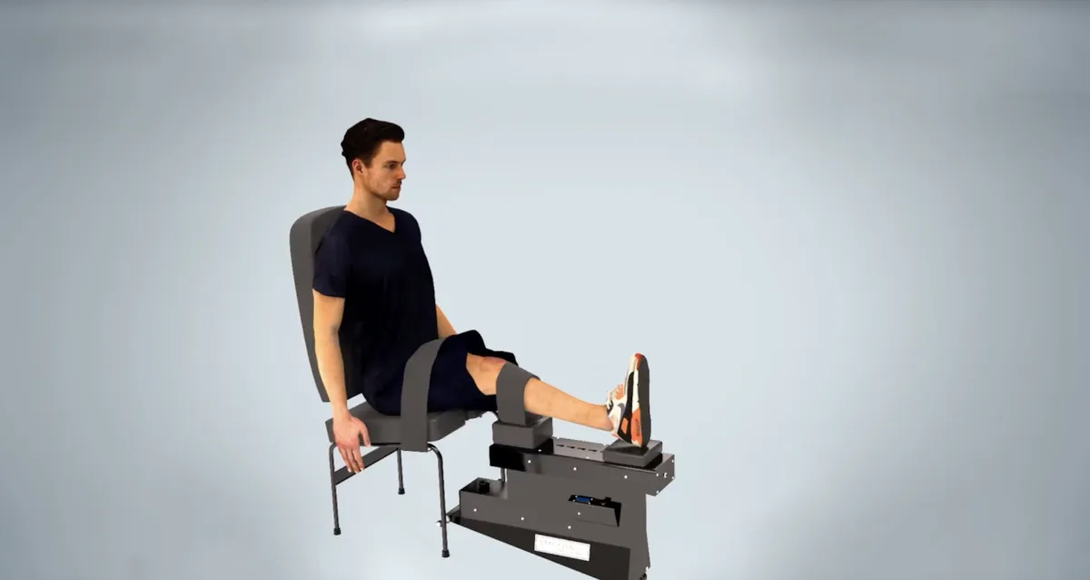 Knee Decompression Chiropractic Clinic in  Tupelo, MS.  knee on trac