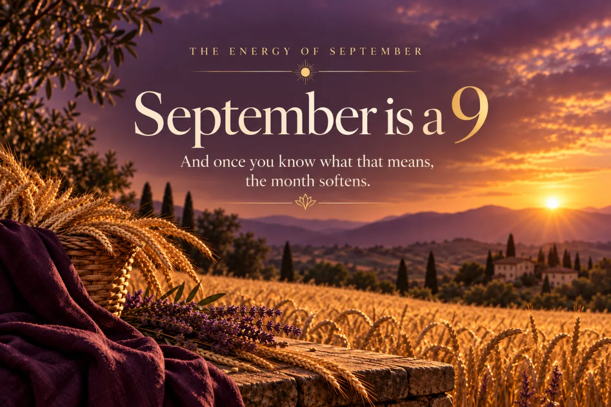 The energy of 9 in September, harvest and release, with Nancy Laporta