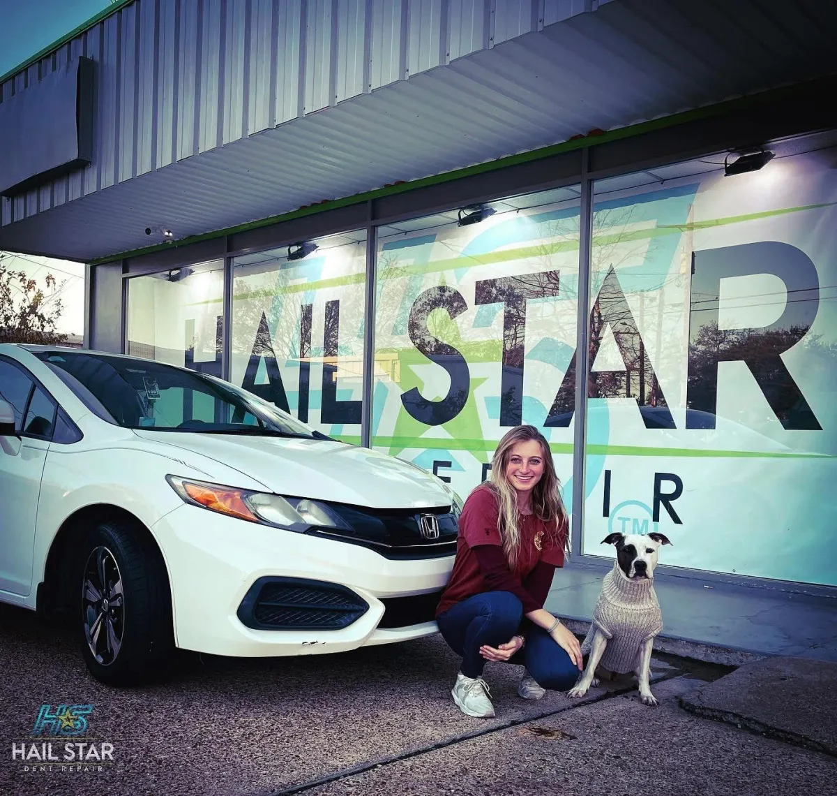 Over-the-shoulder shot of a technician photographing repair progress on a tablet, soft natural light, photorealistic storytelling.