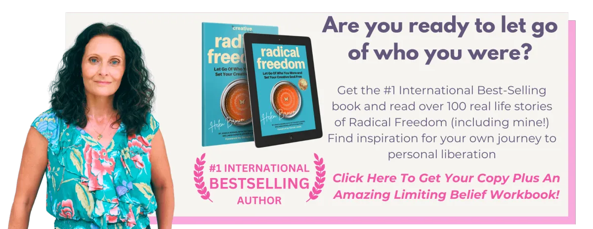 Radical Freedom international best selling book  co-authored by Helen Brown