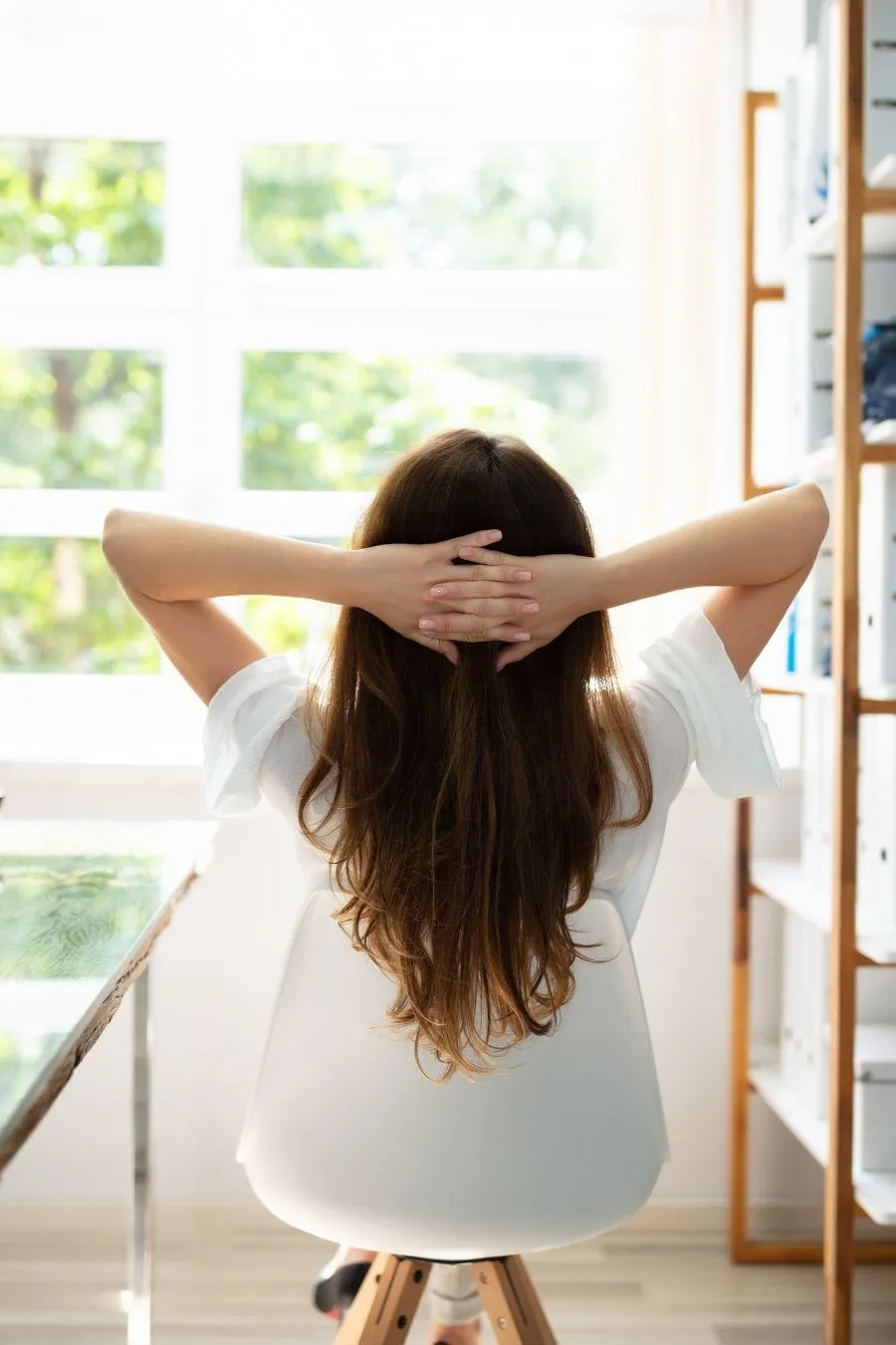 Women at work stress relief