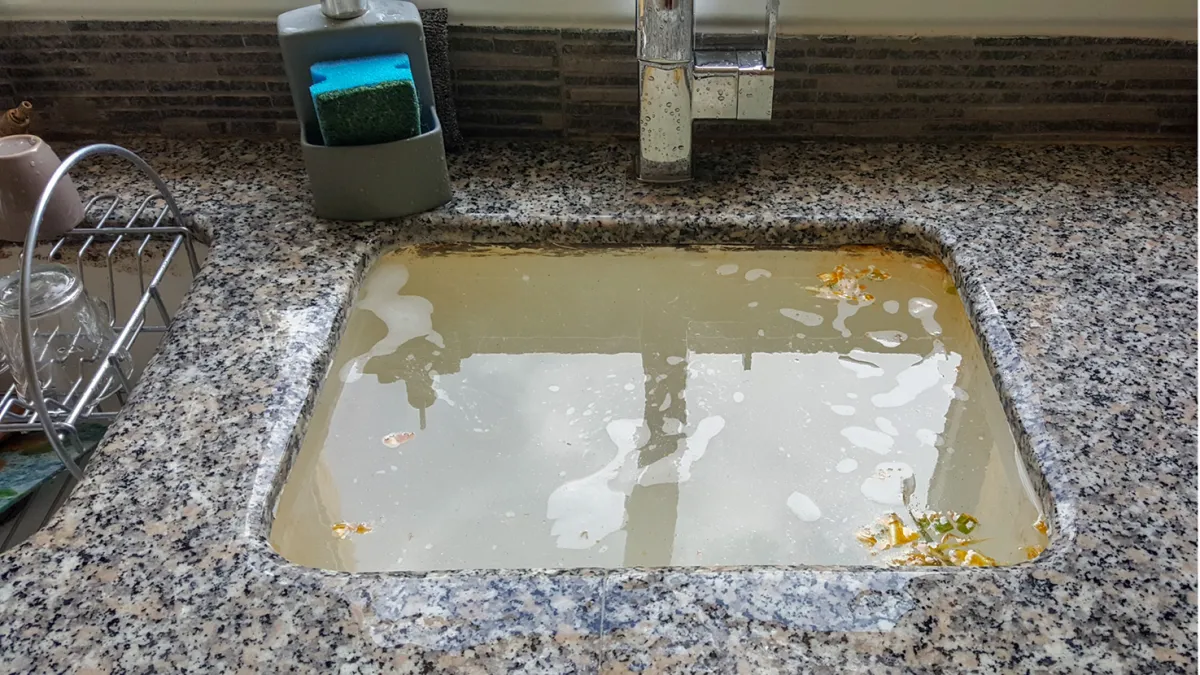 clogged bath tub drain