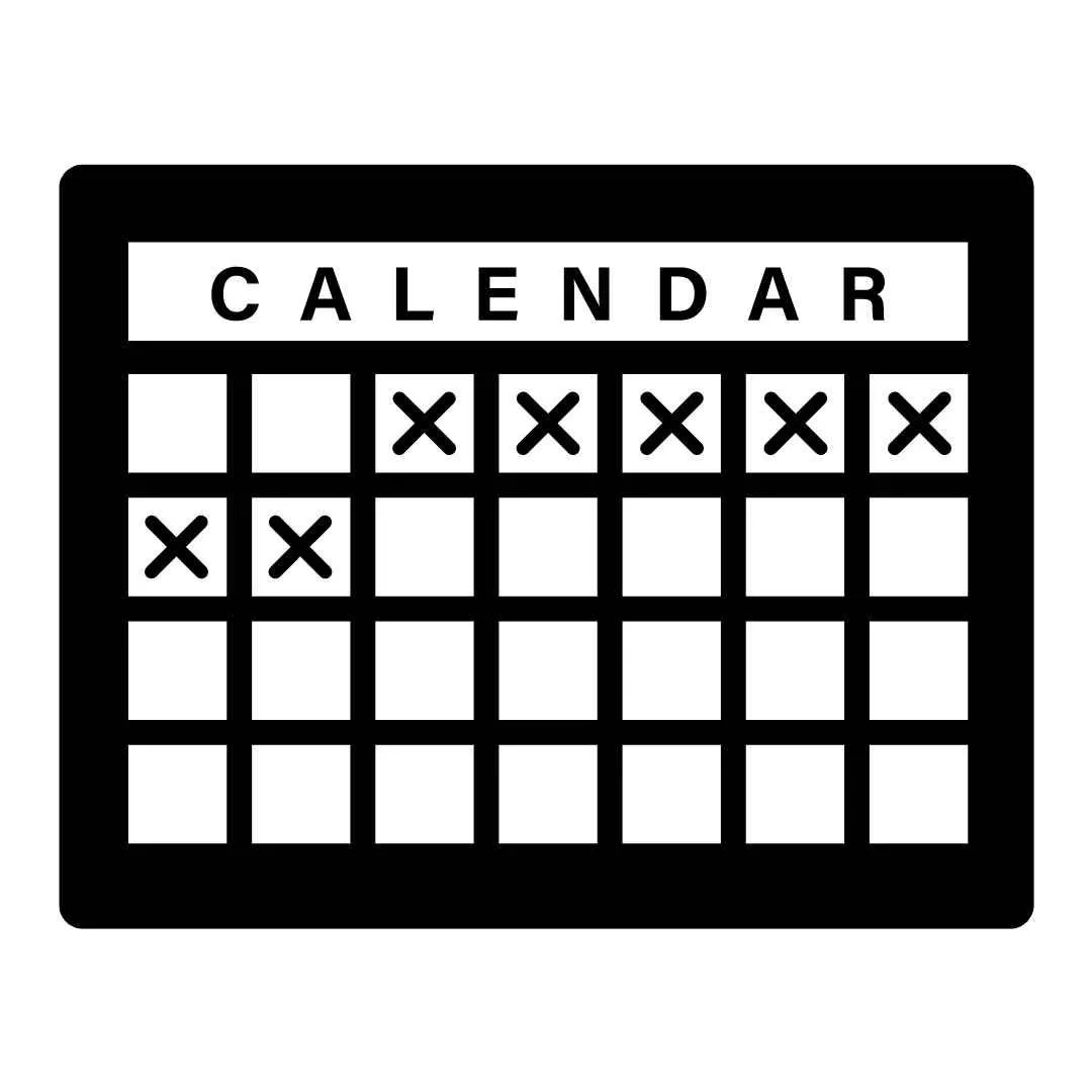 fitness calander 