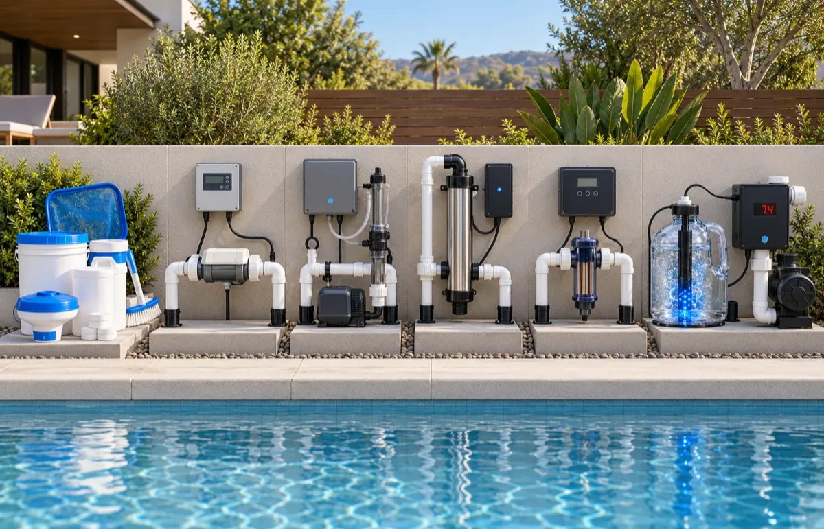 Comparison of Fusion44X with chlorine, saltwater and other pool-water systems