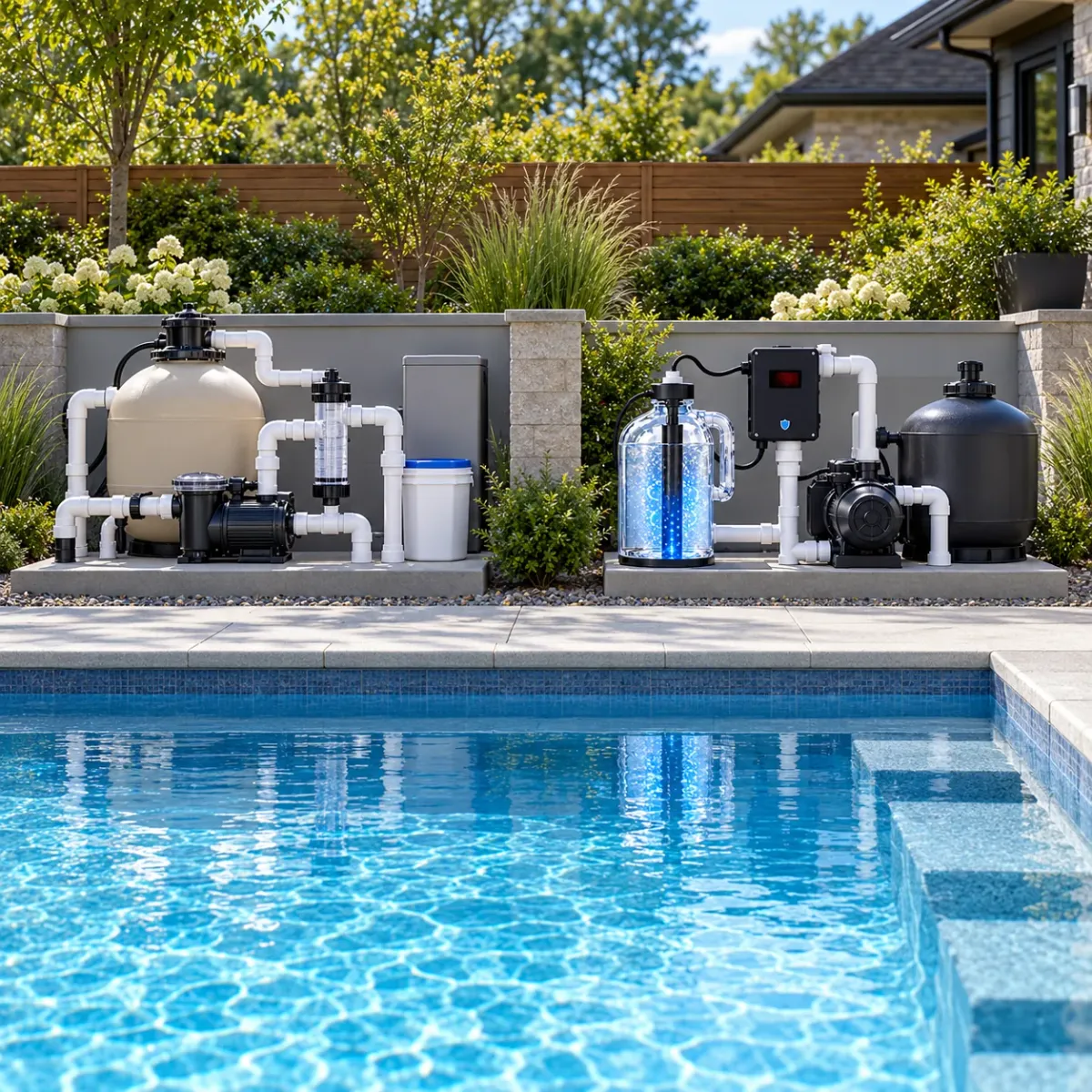 Fusion44X compared with a traditional chlorine pool system