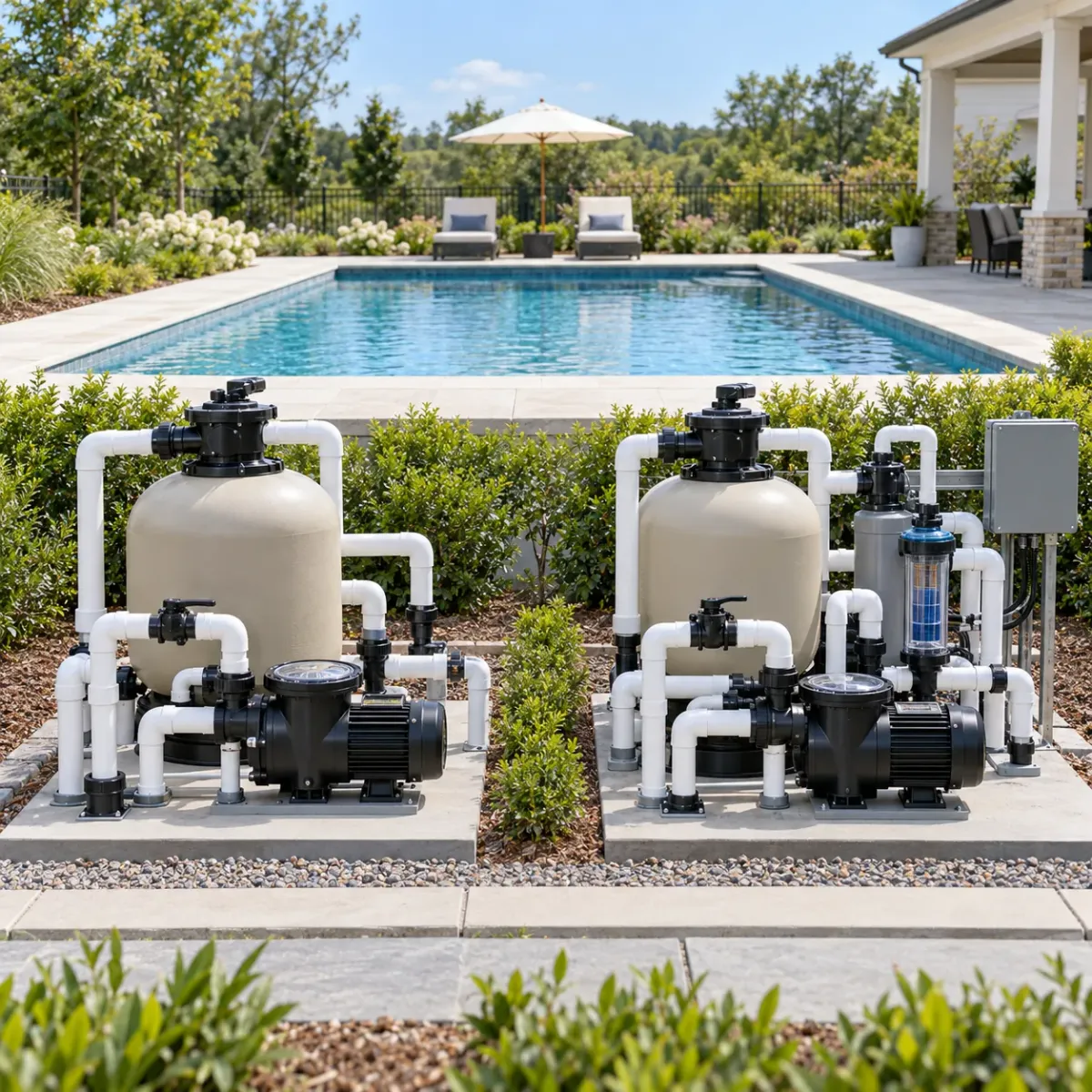 Fusion44X compared with a residential mineral pool system