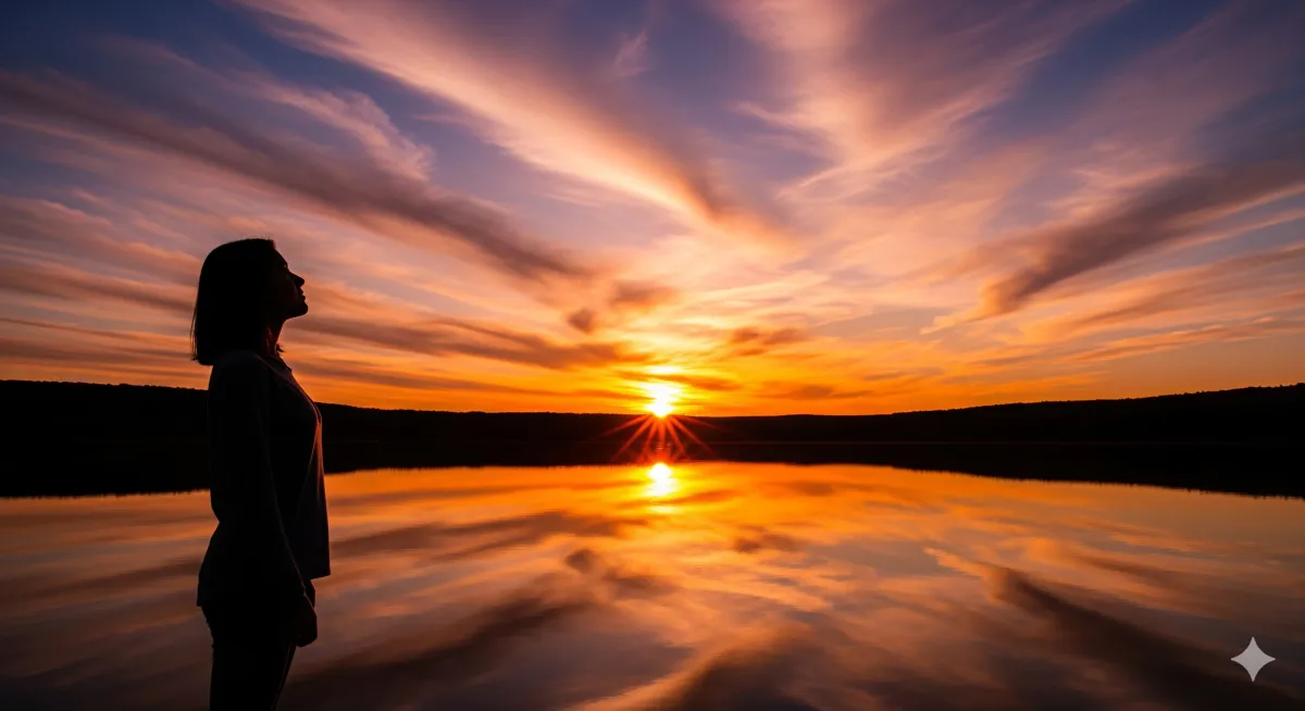 woman sitting on dock bridge near lake during daytime