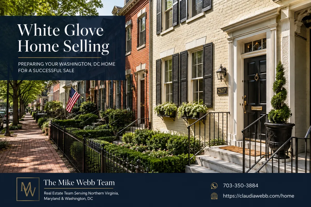 Beautifully prepared Washington DC home exterior for sale