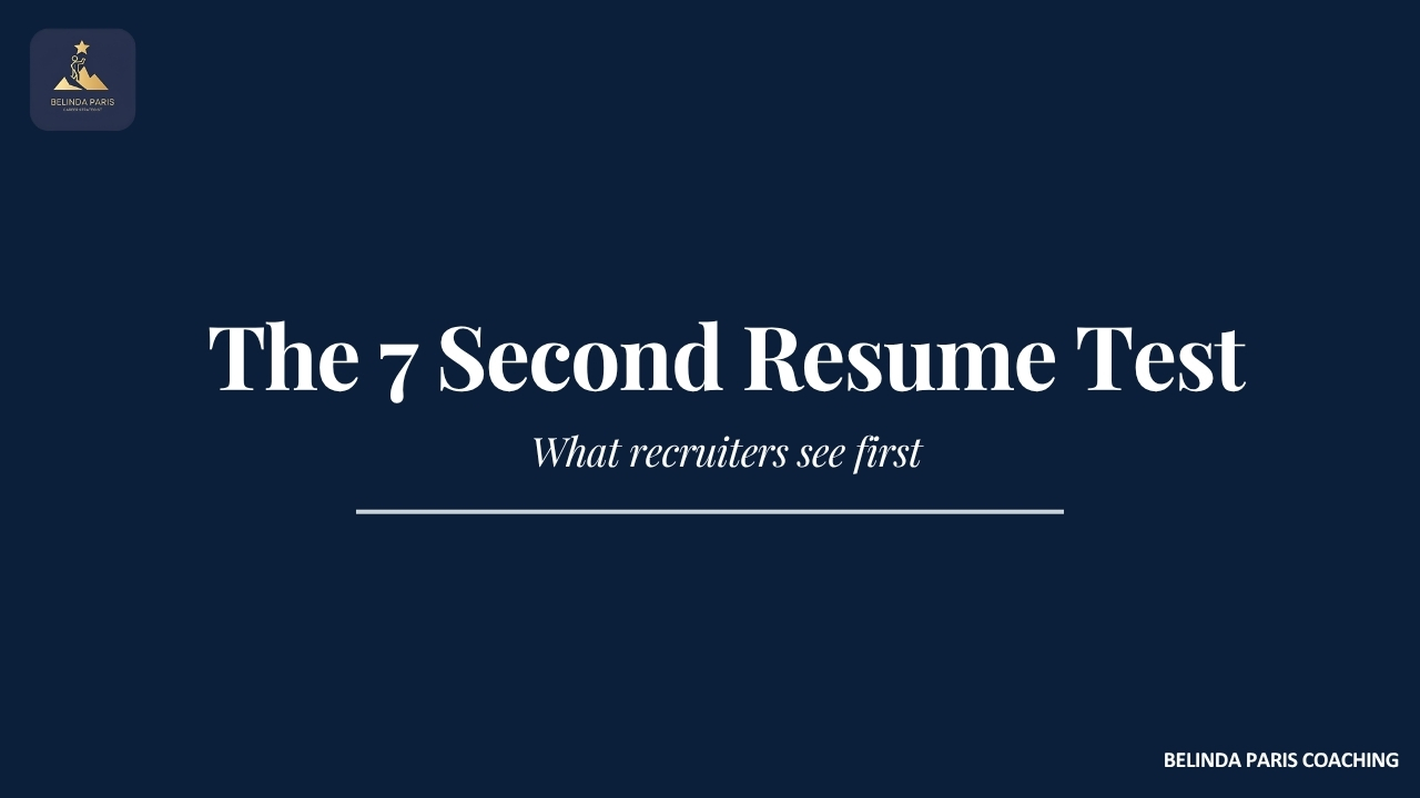 The 7-Second Resume Test for Executives (And Why Most Fail It)