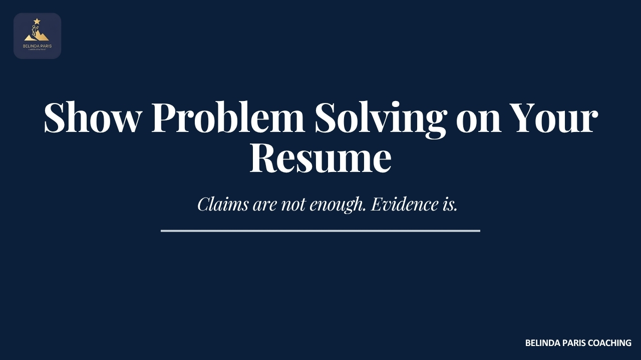 Show Problem-Solving Skills on Your Resume  