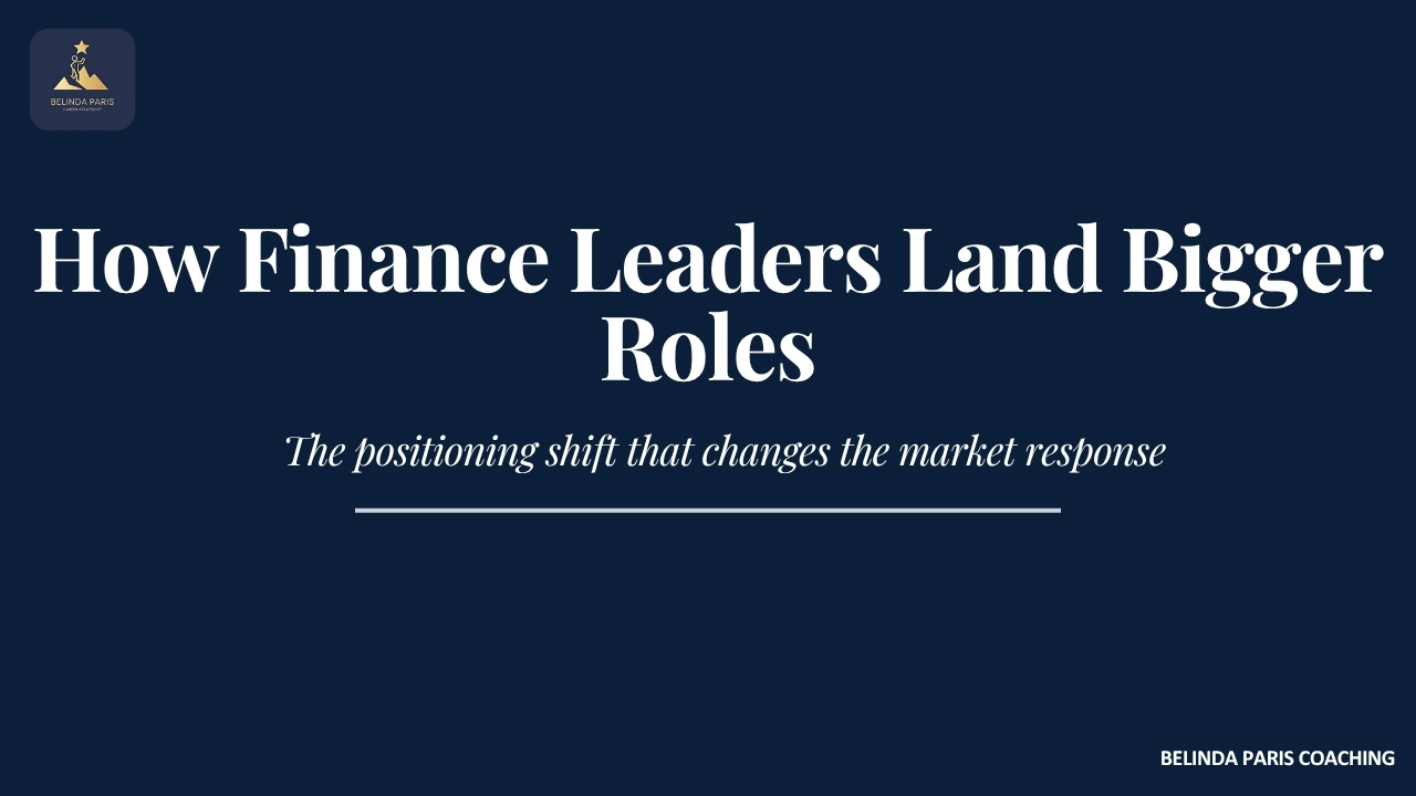 How Finance Leaders Land Bigger Roles