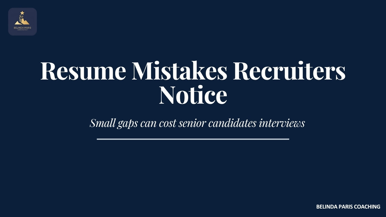 Resume Mistakes That Put Recruiters Off