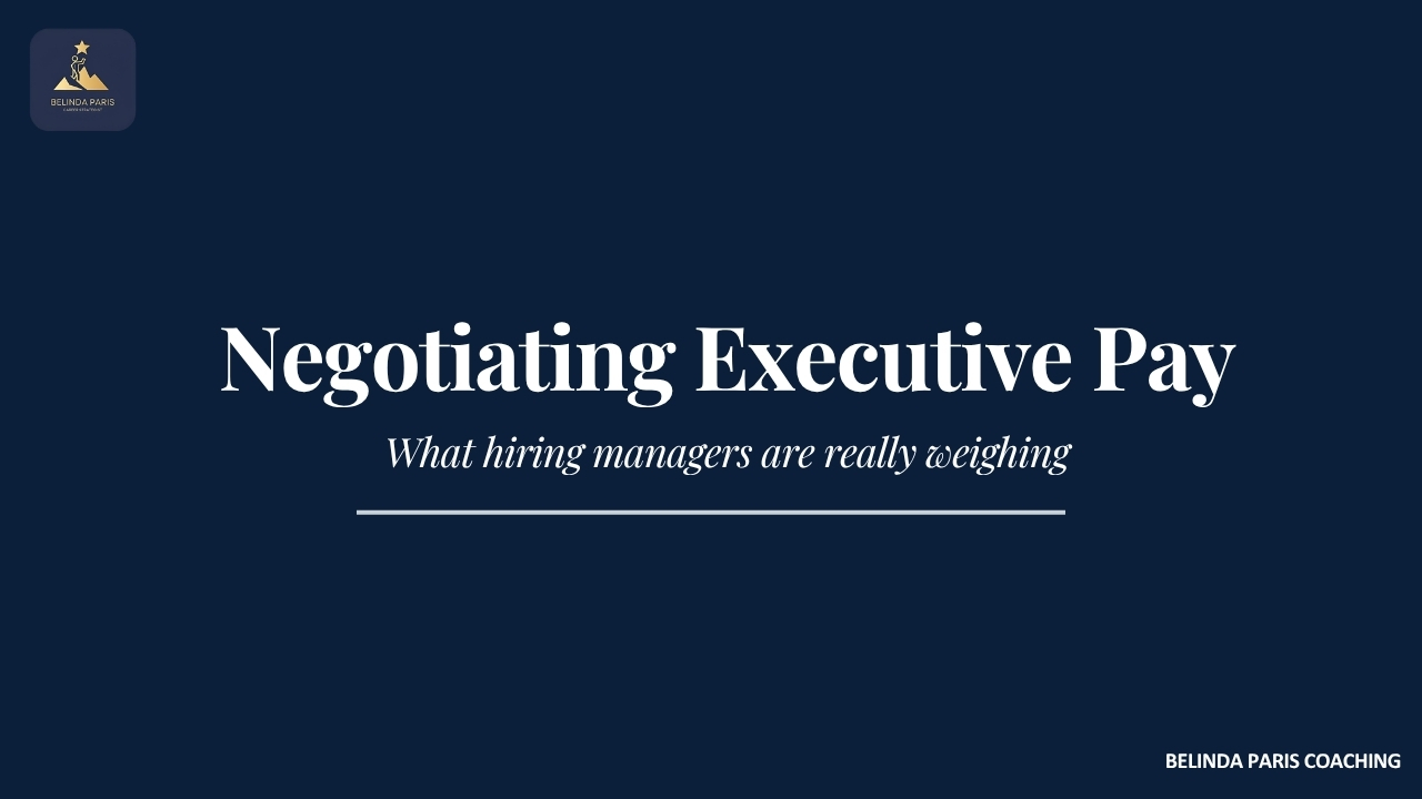 Negotiating Executive Pay: What Search Consultants Hear From Hiring Managers