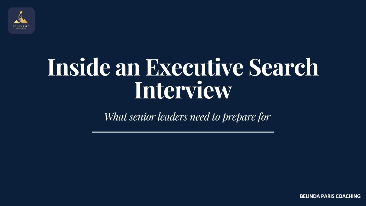 Inside an Executive Search Interview
