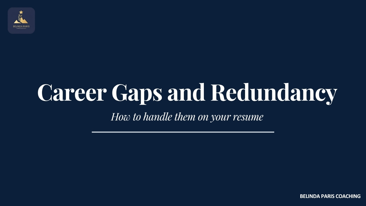 Senior professional confidently reviewing a resume with a career gap