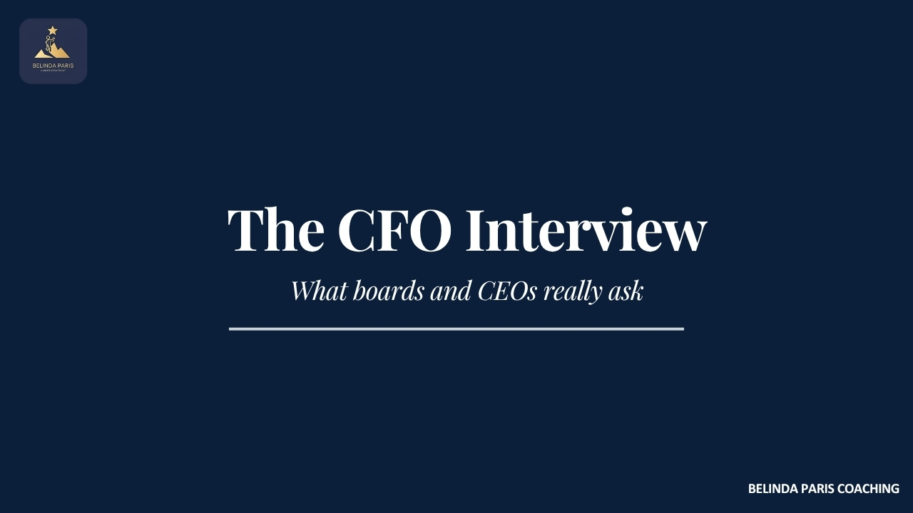 The CFO Interview: What Boards and CEOs Really Ask