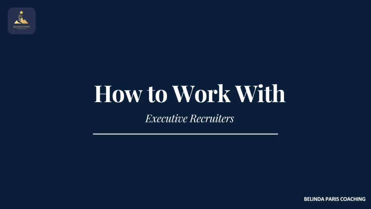 Senior professional in a meeting with an executive recruiter