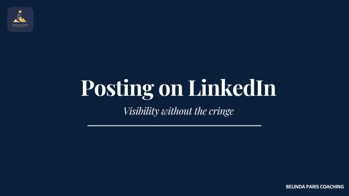 Senior professional setting up a simple and effective LinkedIn presence