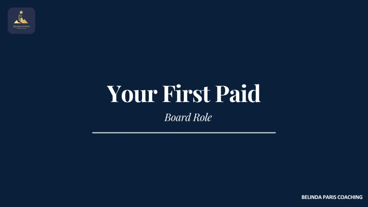 How to Secure Your First Paid Board Role Without Previous NED Experience