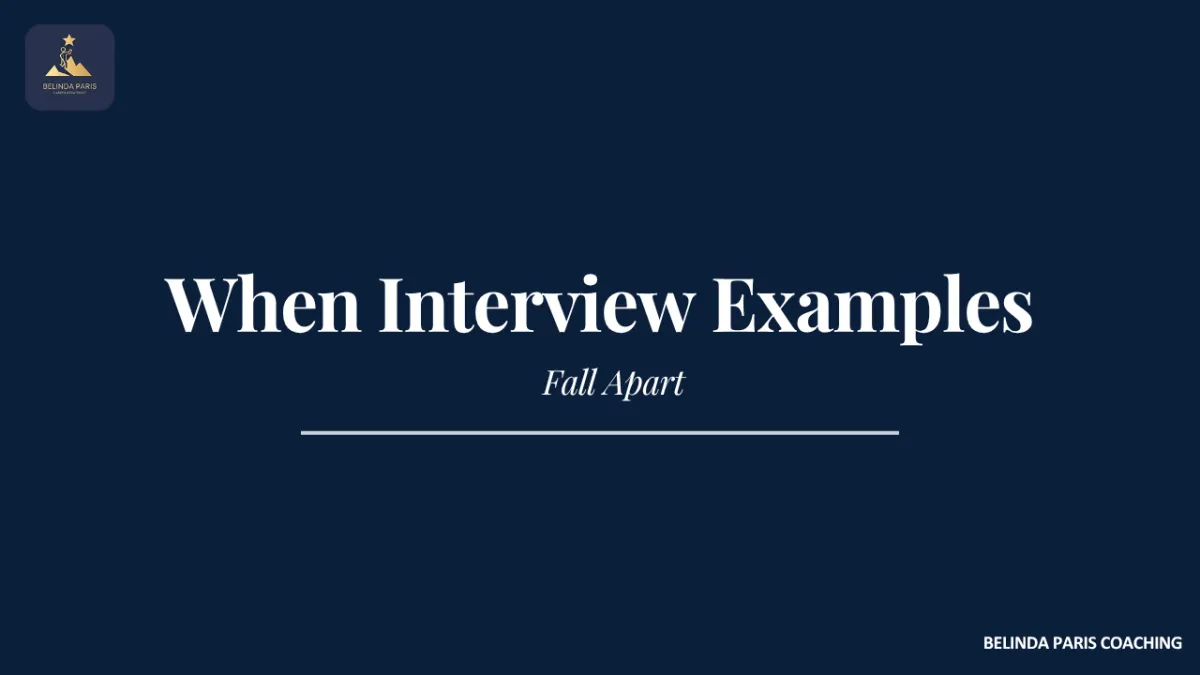 Senior executive responding to detailed follow-up questions from an interview panel
