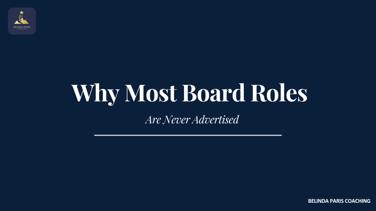 Senior executive considering unadvertised board opportunities in Australia and New Zealand