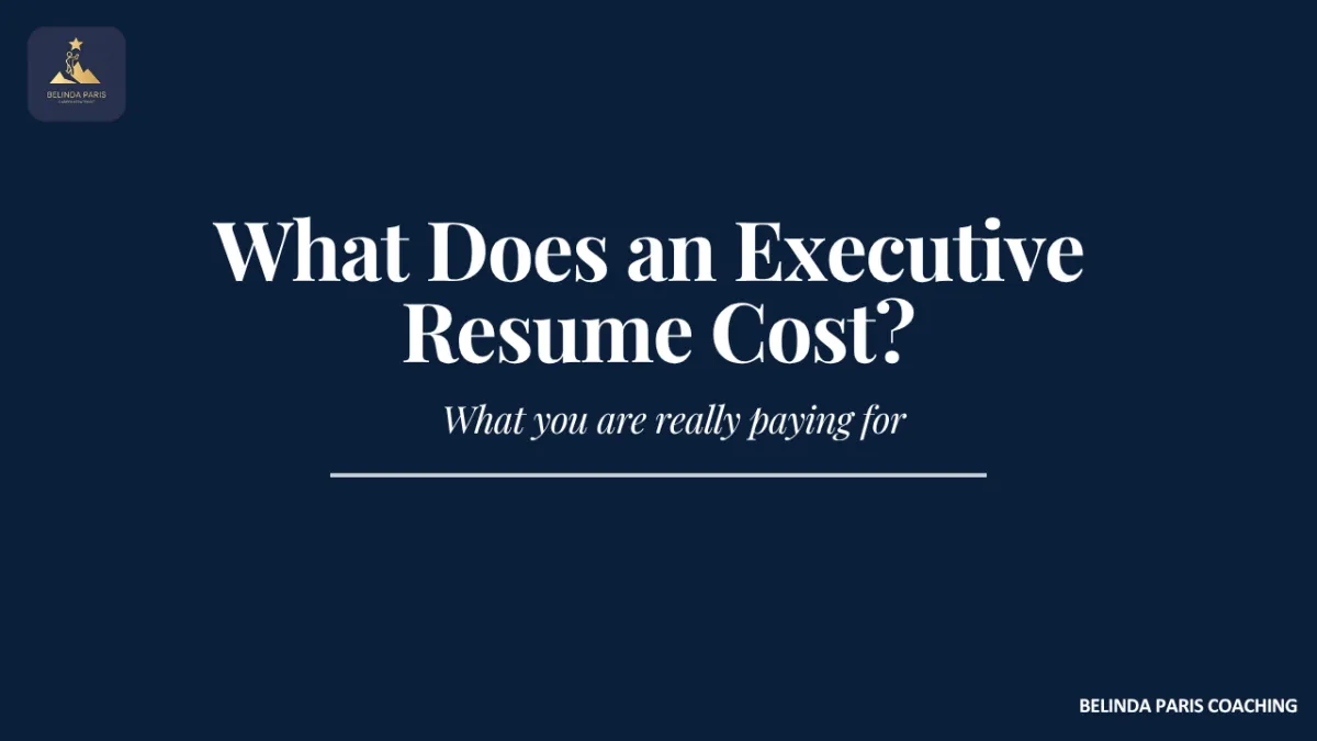 Senior professional comparing executive resume writing options
