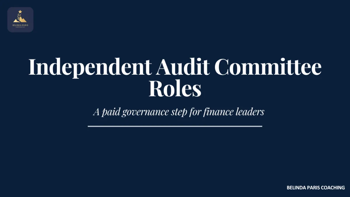 Finance leader reviewing papers as an independent audit committee member
