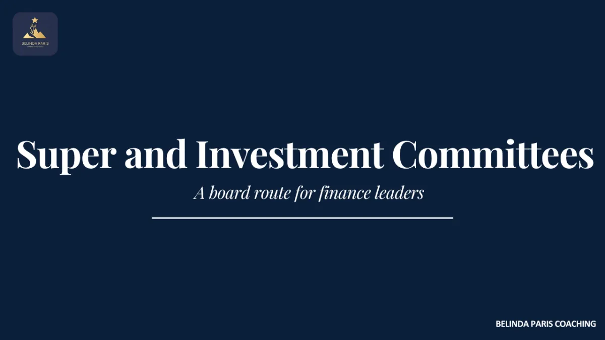 Finance leader at an investment committee meeting