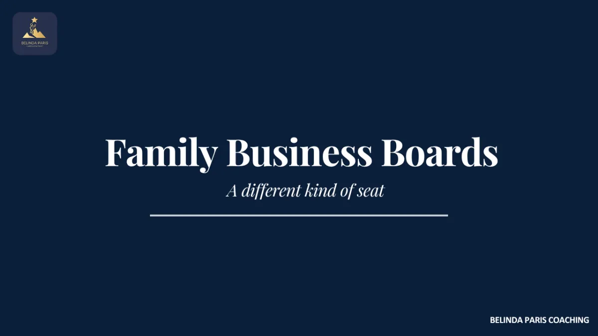 Independent director meeting with family business owners