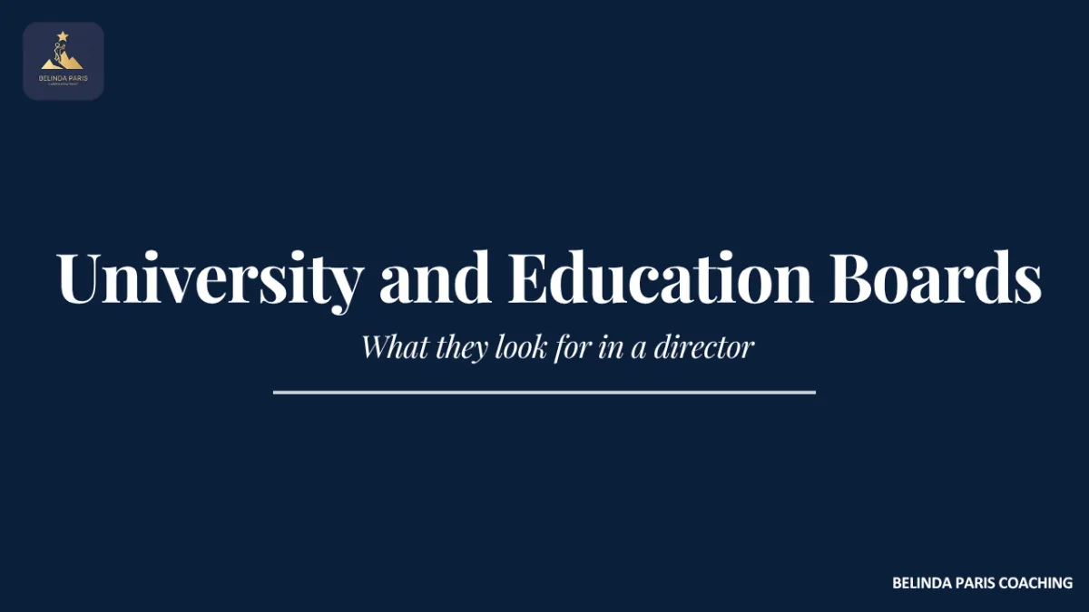 Executive at a university council meeting