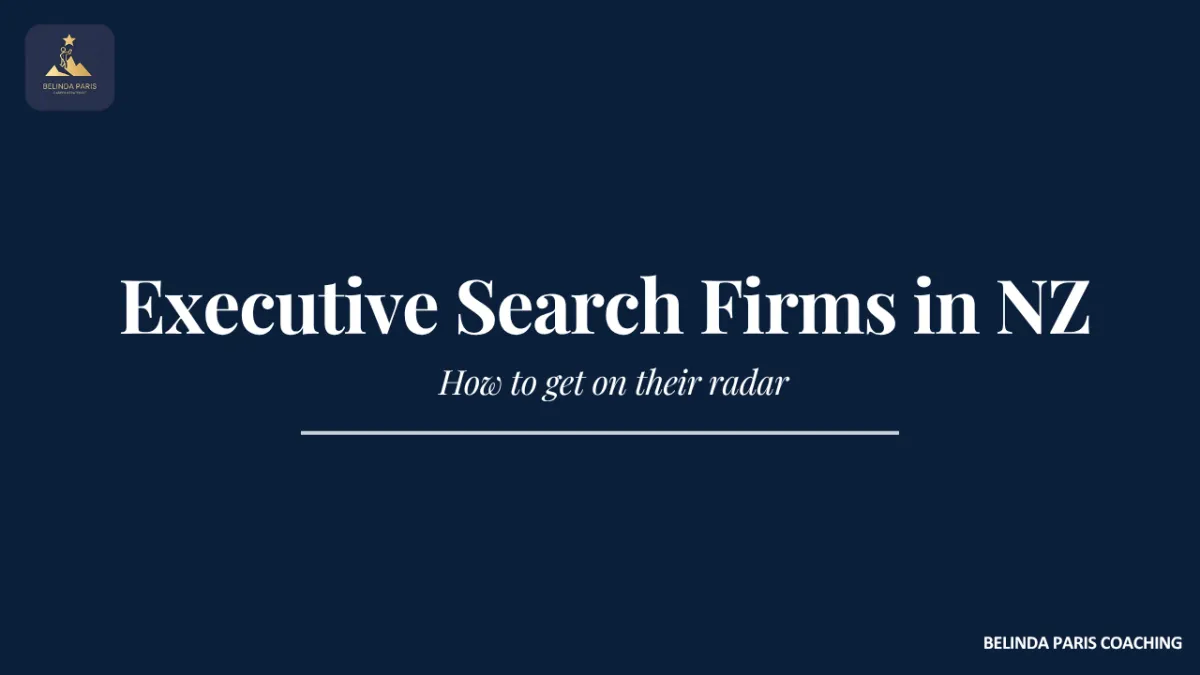 Executive meeting a search consultant in New Zealand