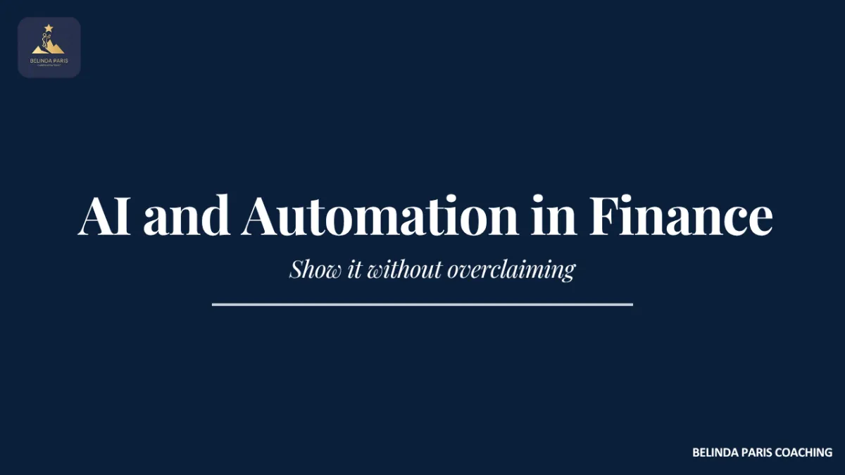 Finance leader reviewing an automated reporting dashboard