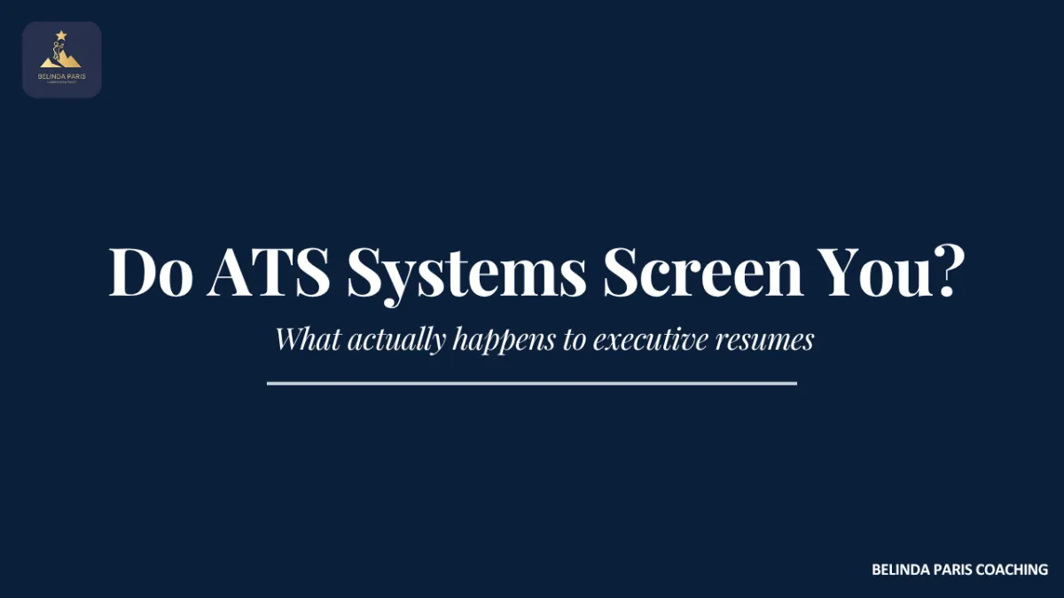 Recruiter reviewing executive applications on screen