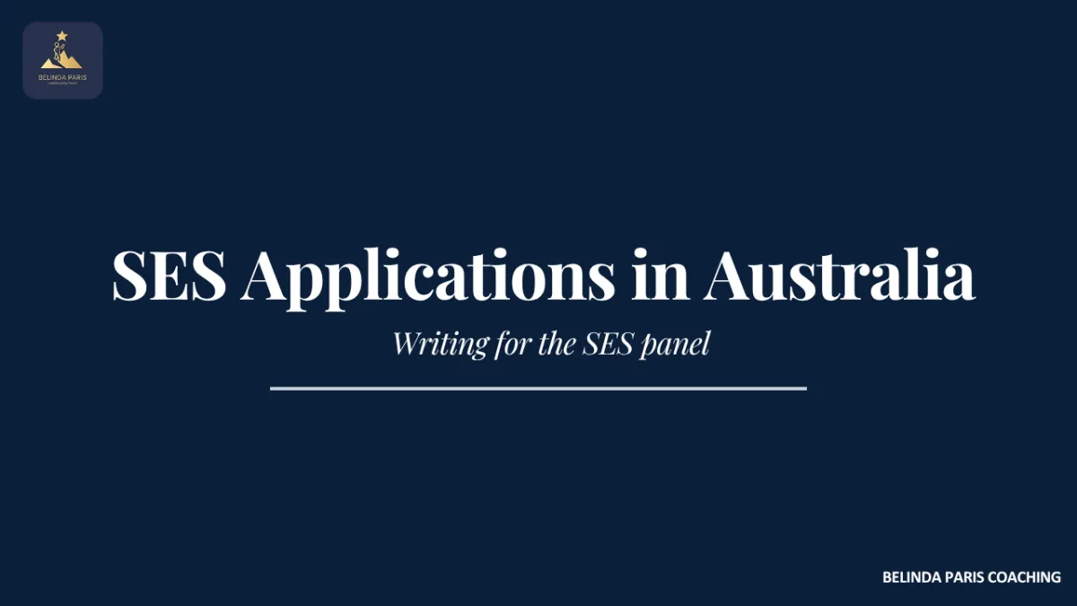 Senior leader preparing an SES application