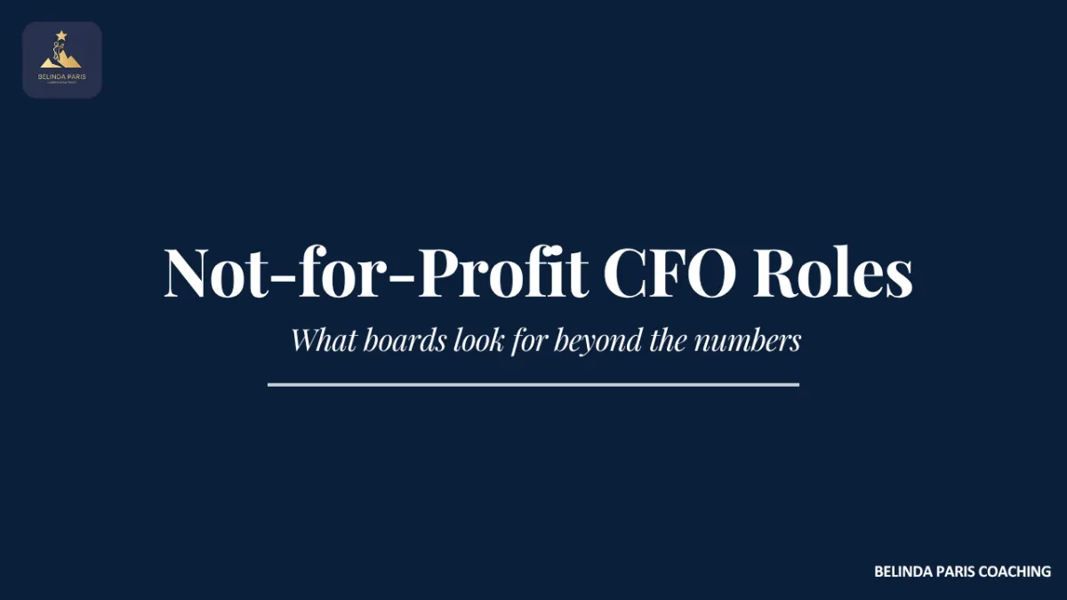 Finance leader meeting with a not-for-profit board