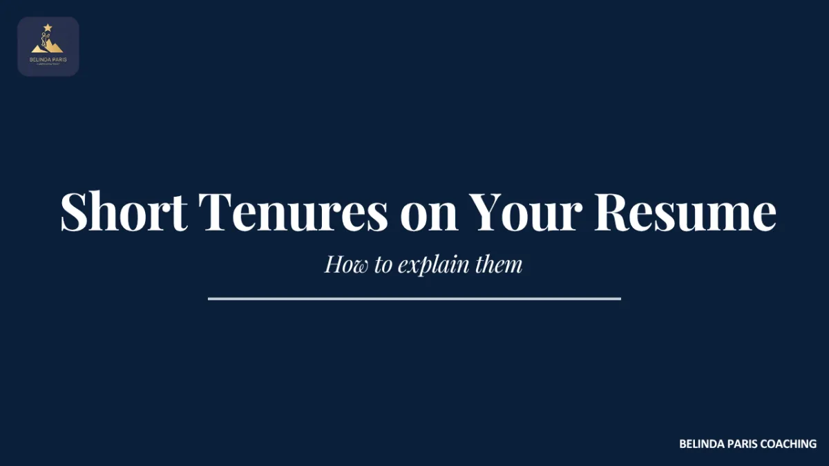 Executive reviewing short roles on their resume