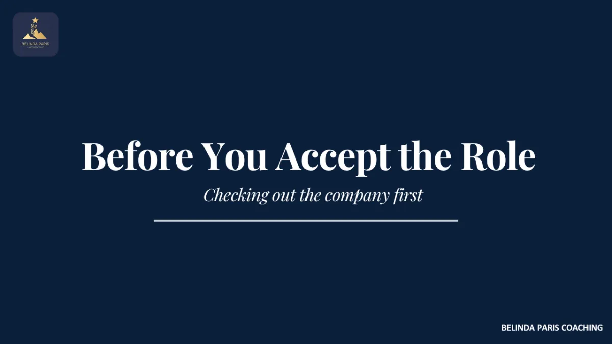 Executive reviewing an offer before accepting