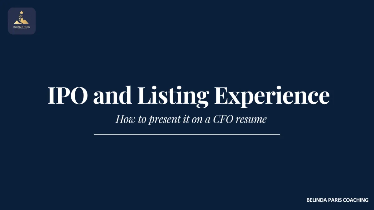 CFO preparing documents for a company listing