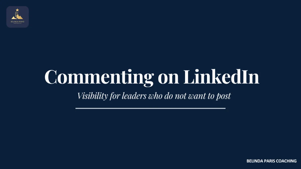Senior leader commenting on a LinkedIn post