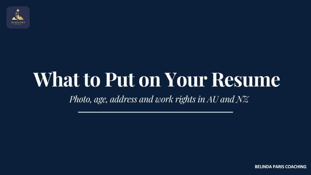 Executive reviewing the personal details section of a resume