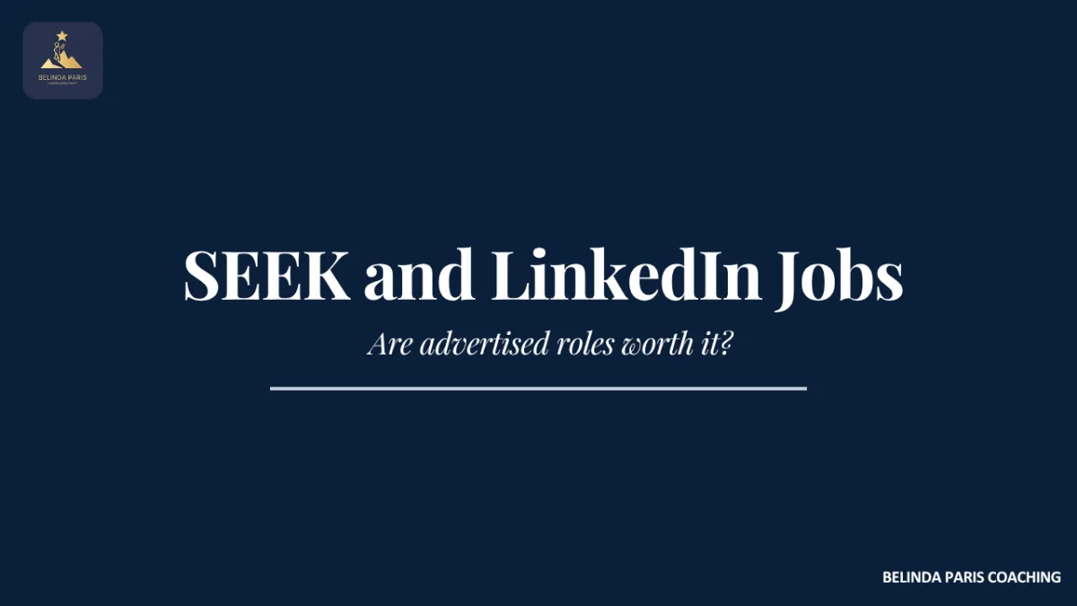 Executive reviewing advertised senior roles online