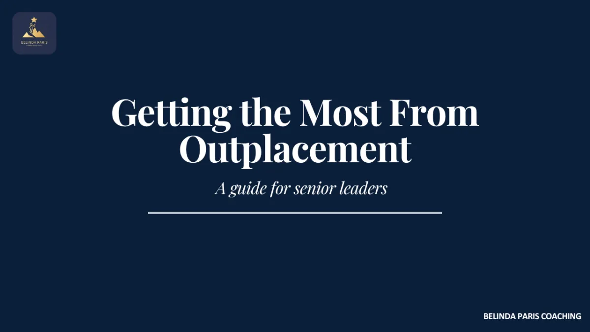 Senior leader meeting an outplacement adviser