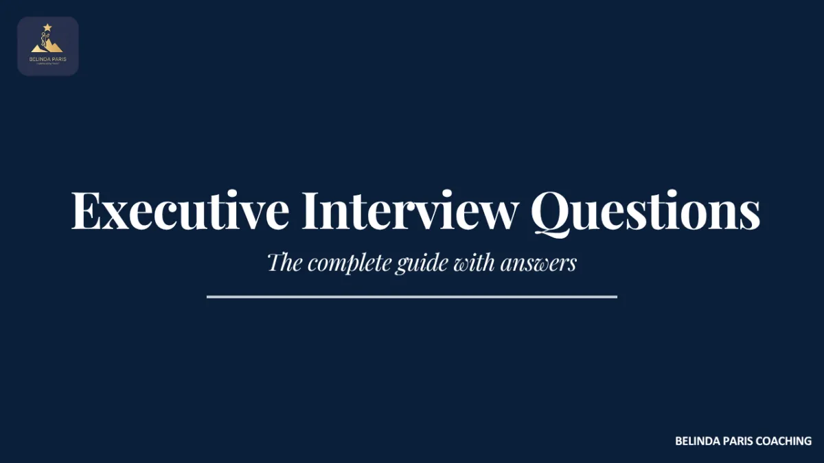 Executive answering questions in a panel interview