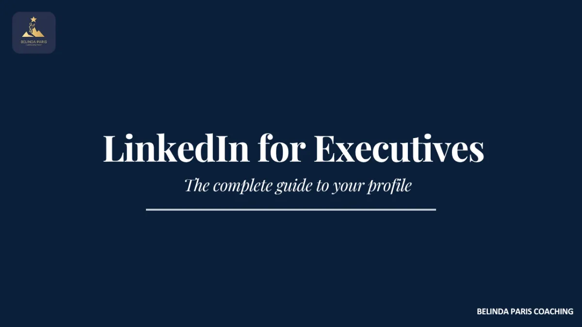 Executive reviewing their LinkedIn profile