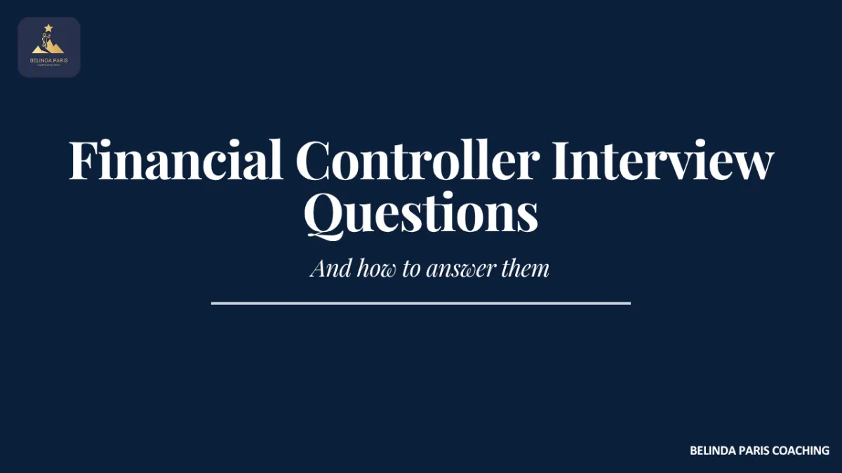 Financial controller in a job interview