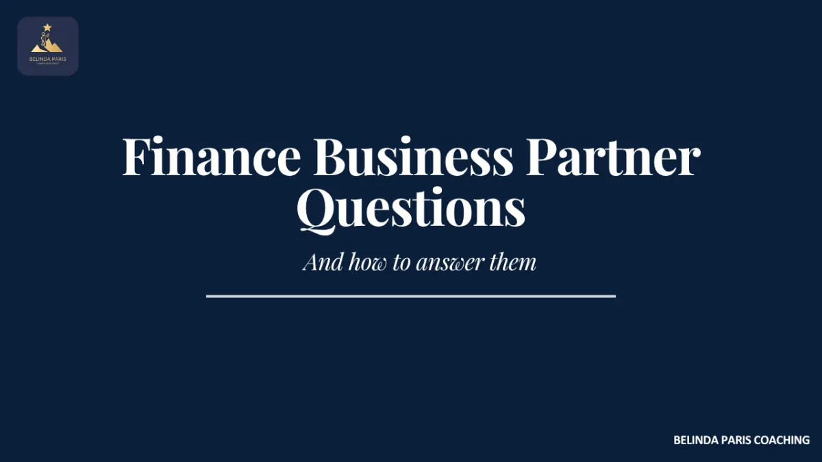 Finance business partner in an interview with a manager