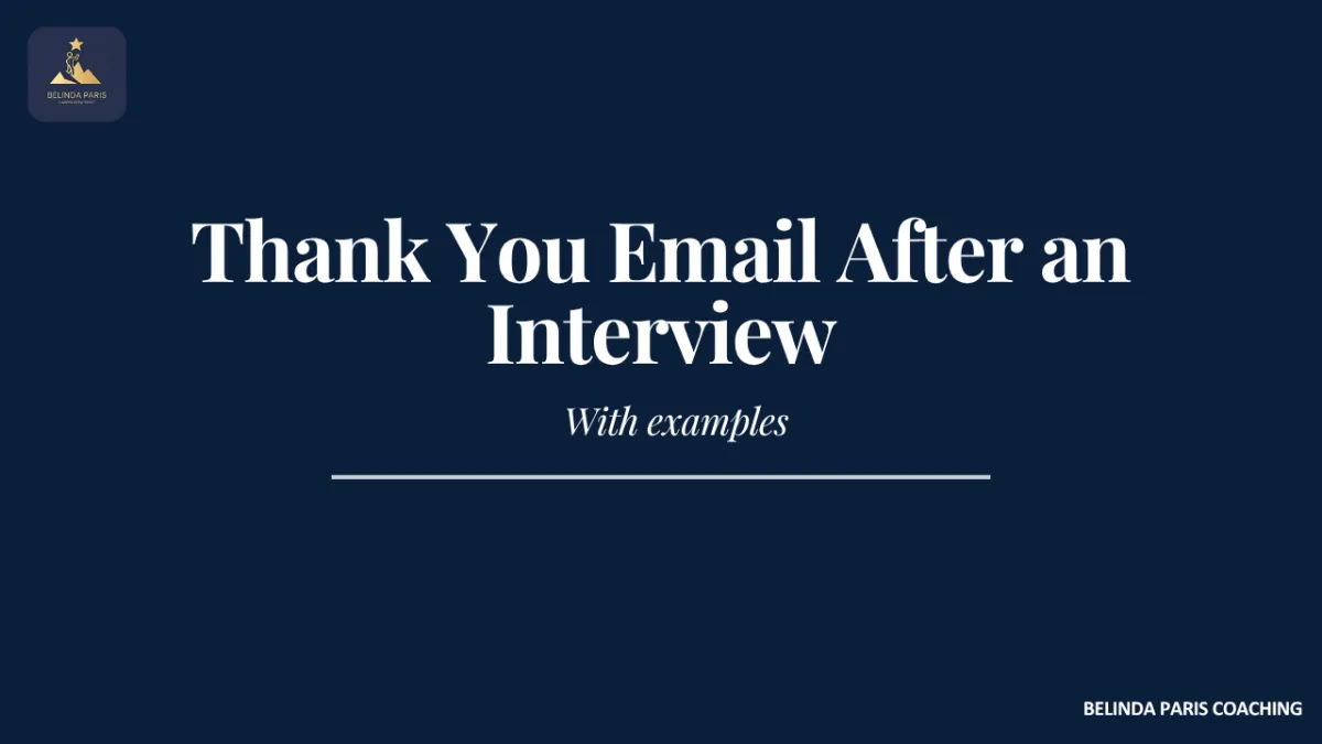 Executive writing a follow-up email after an interview