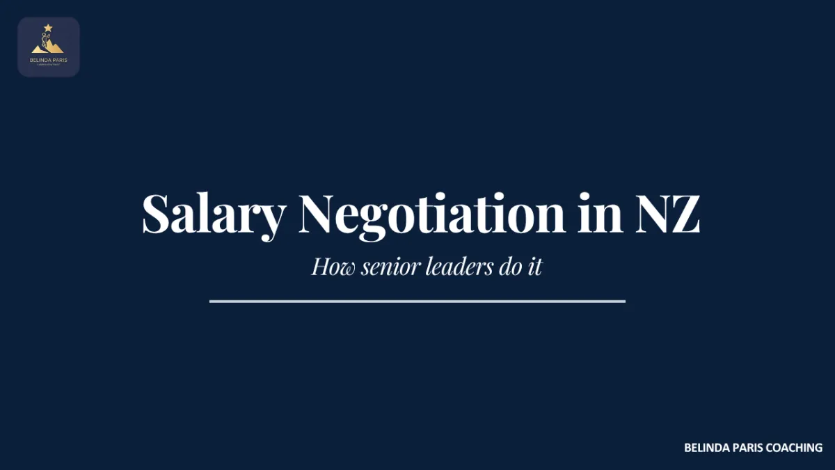 Executive negotiating a job offer in New Zealand